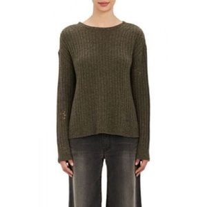 $60 Nili Lotan Baxter Distressed Cashmere Sweater